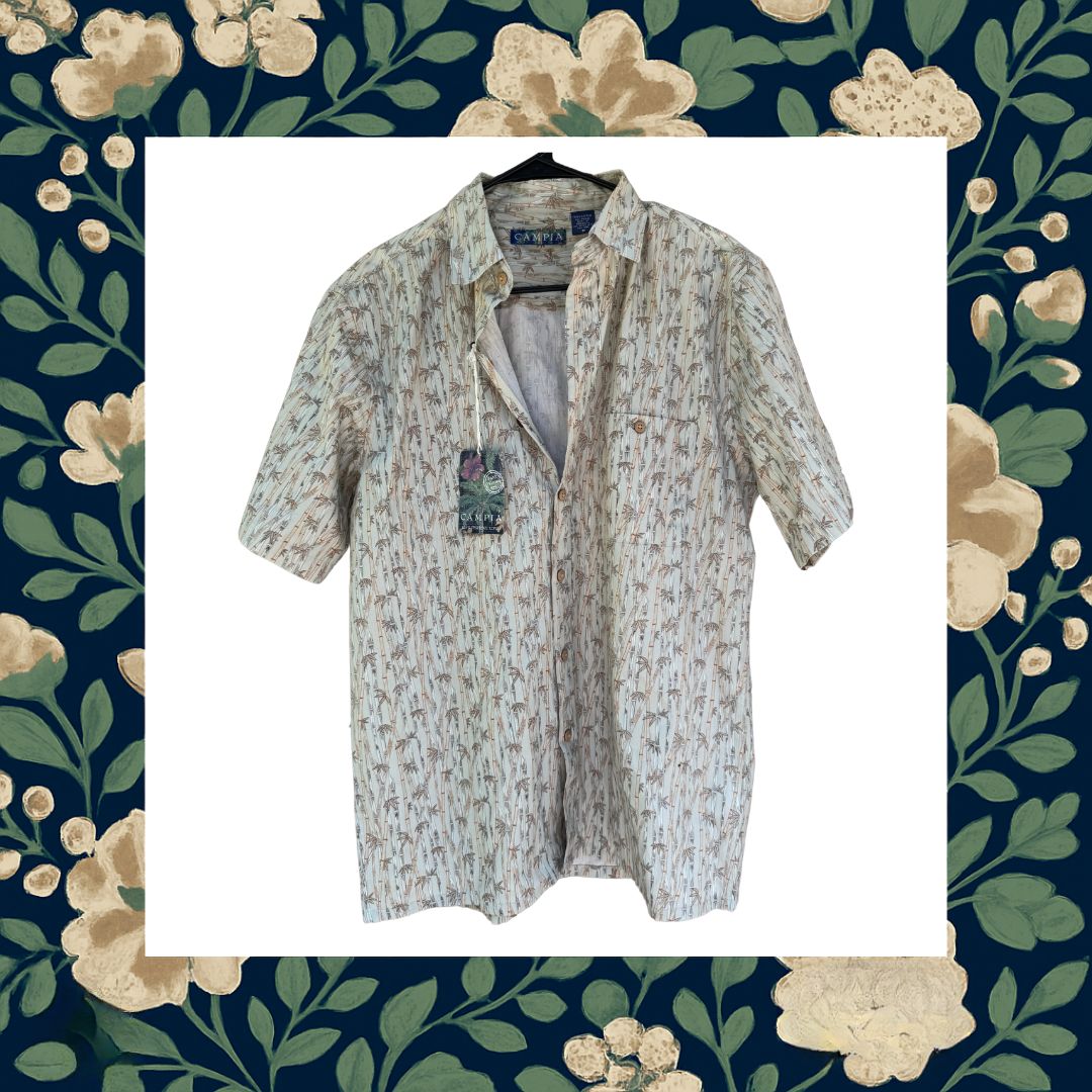 Campia Men's Tropical Button Up