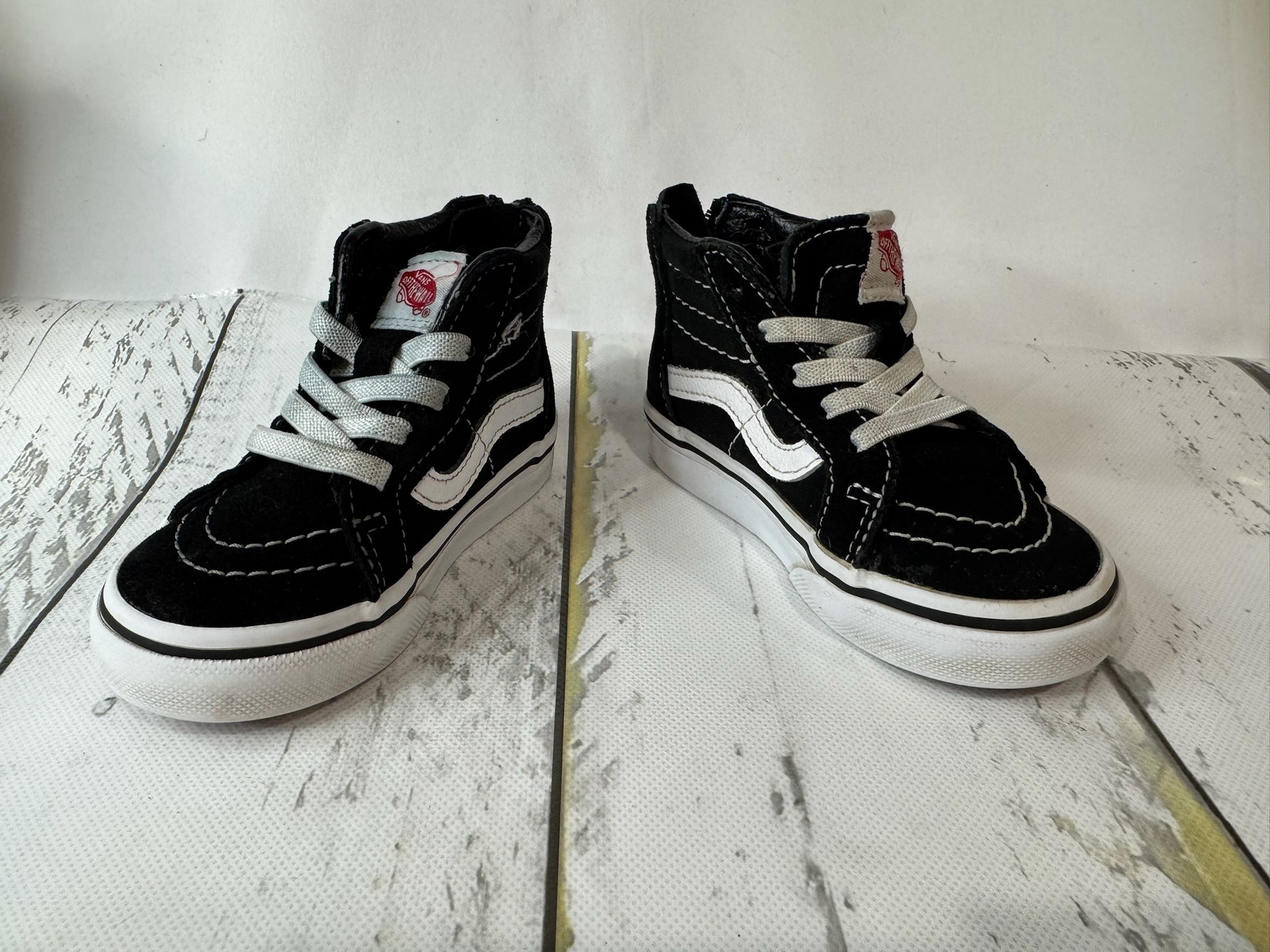 Vans-Toddler black high tops size 5C
