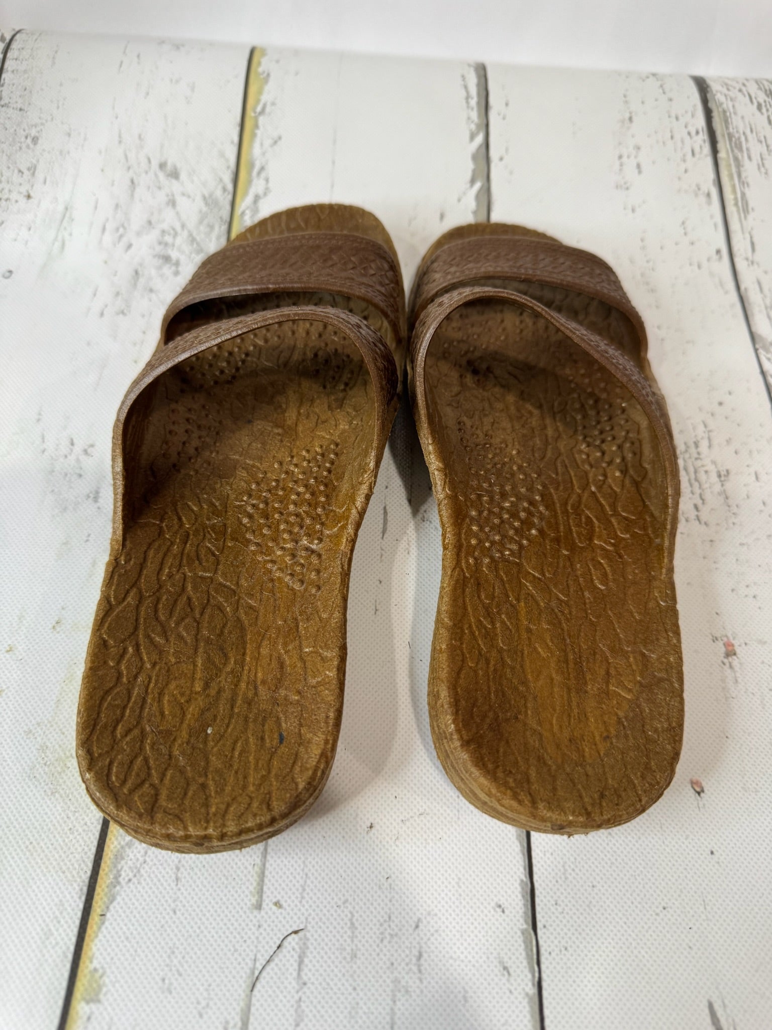 Pali Hawaii Leather Look Rubber Sandals