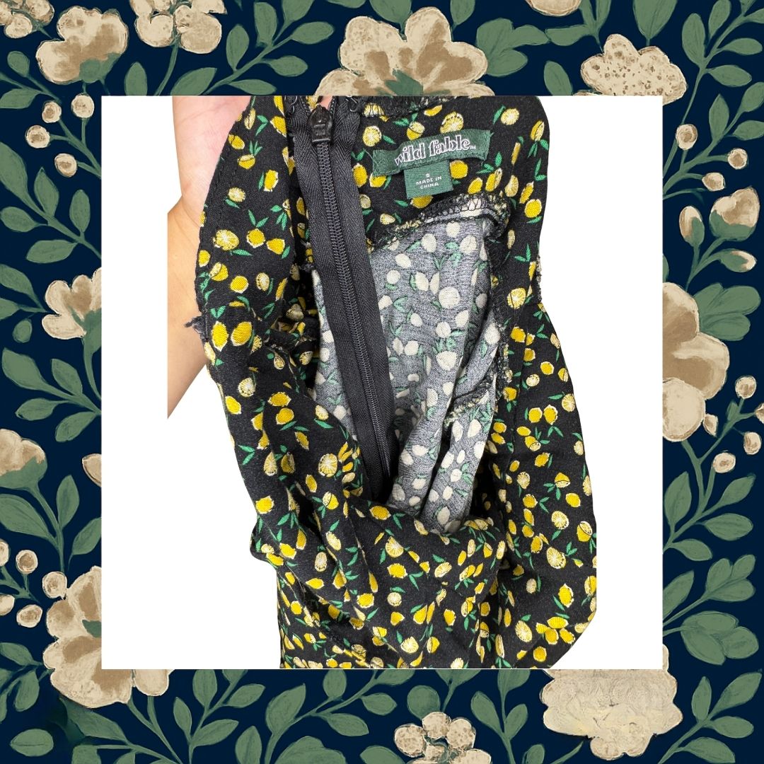 Wild Fable Lemon Dress- Juniors S