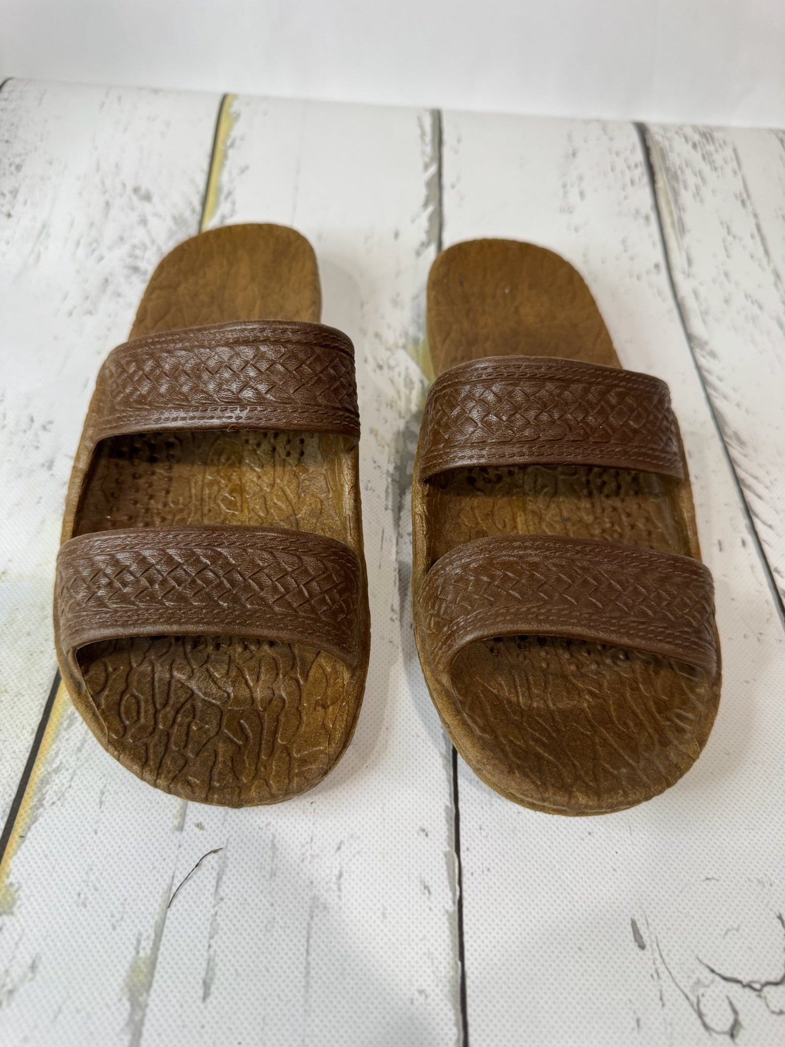 Pali Hawaii Leather Look Rubber Sandals