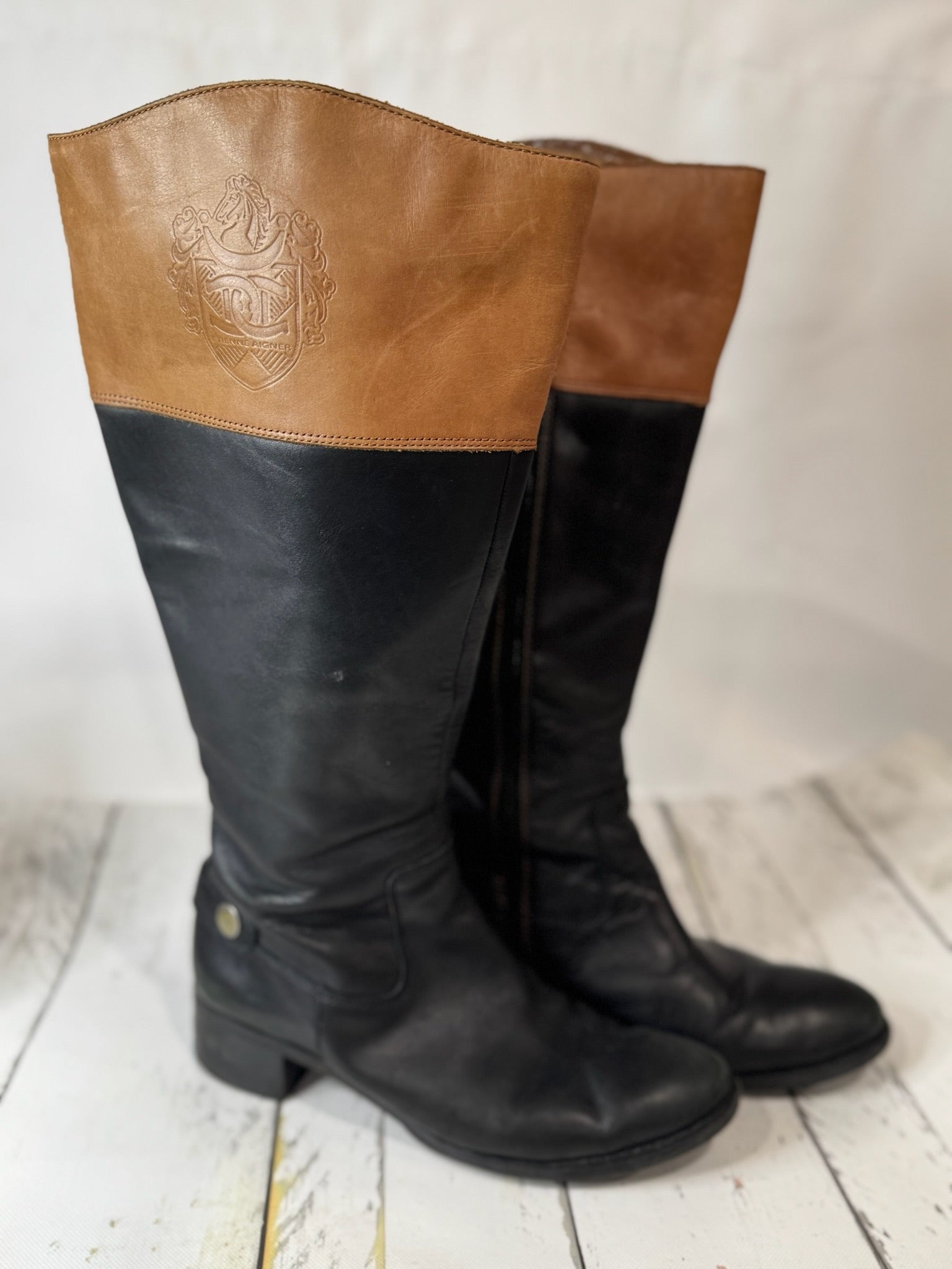 Etienne Aigner Boots- Wide Shaft - Size 8