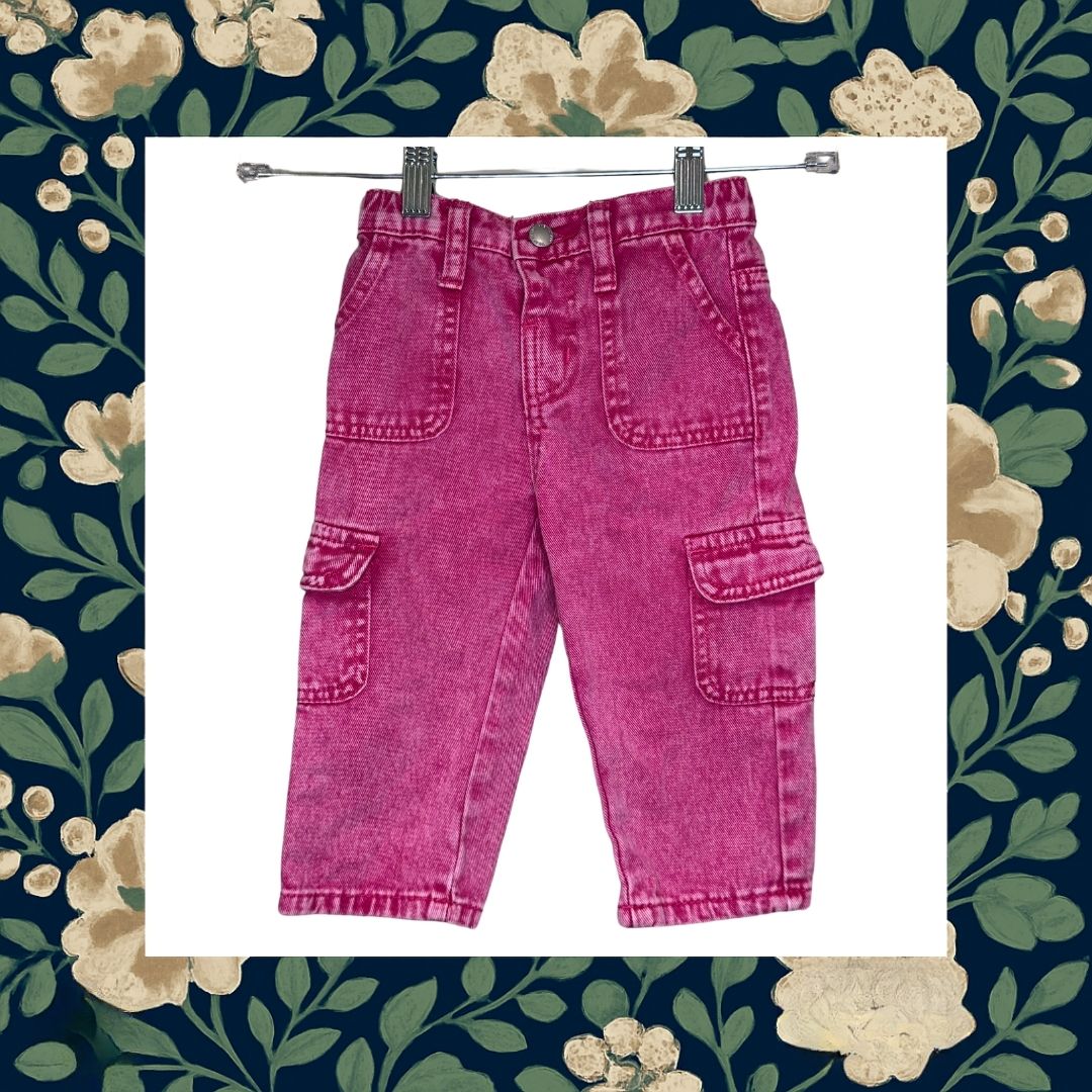 Shein Pink Denim Jeans 12-18m