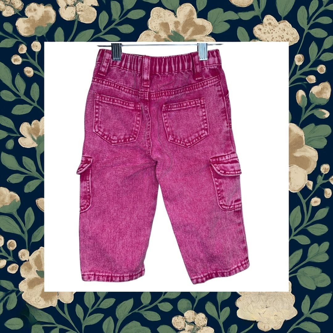 Shein Pink Denim Jeans 12-18m