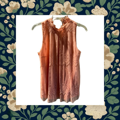 A. Byer Lace Tank Top