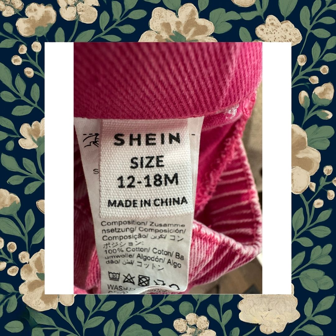 Shein Pink Denim Jeans 12-18m