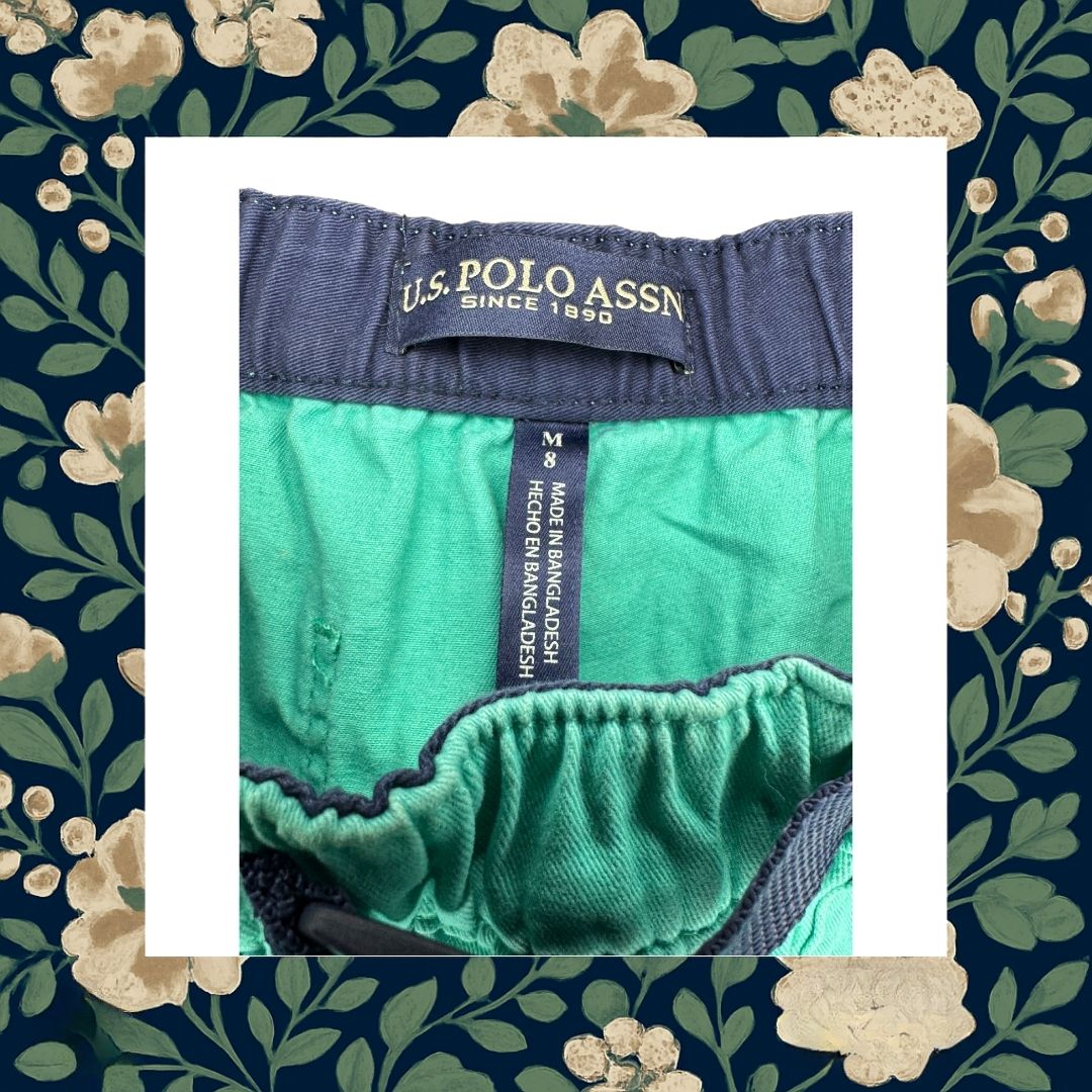U.S. Polo Assn. Teal Shorts- (8) M