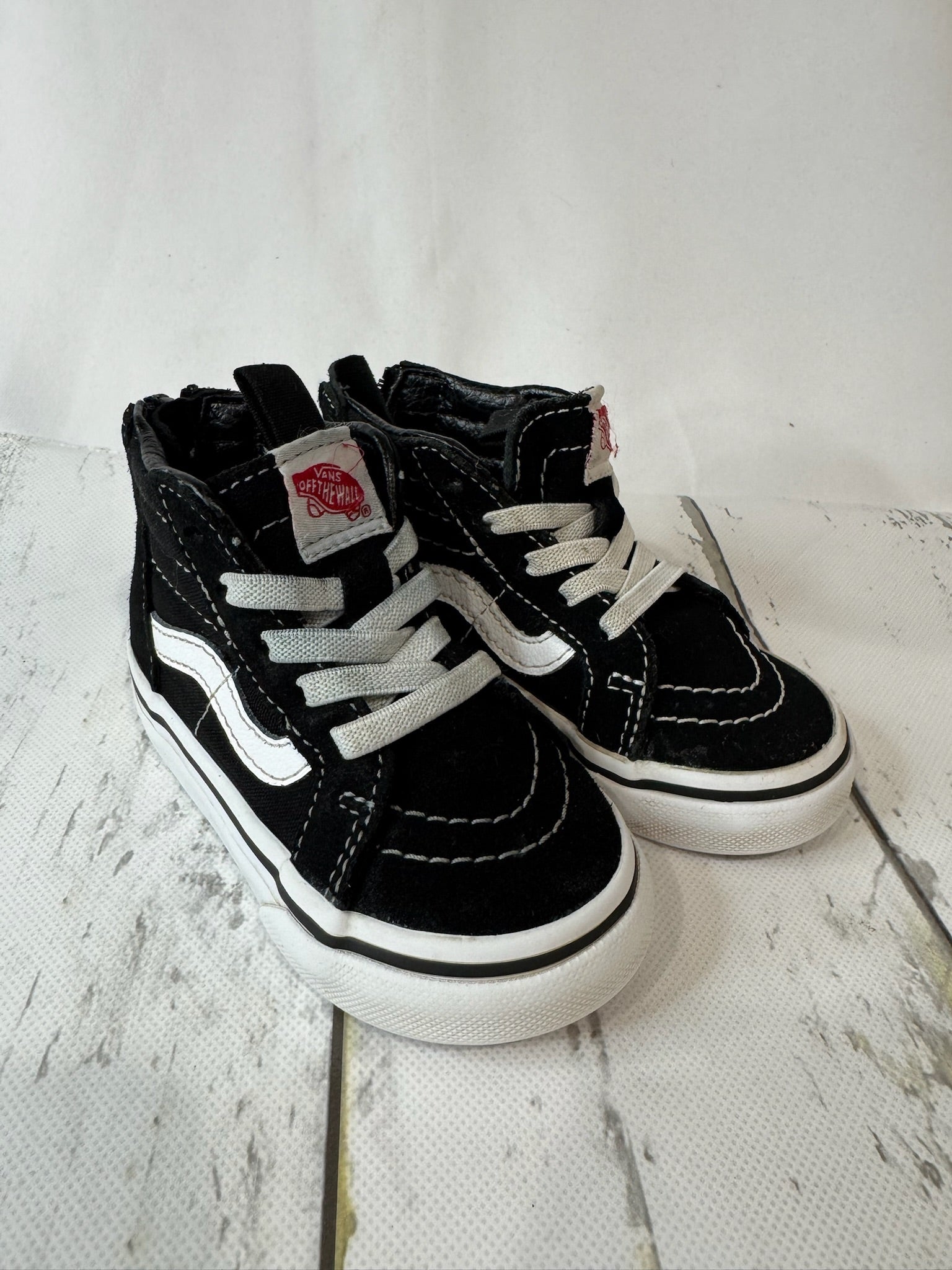 Vans-Toddler black high tops size 5C