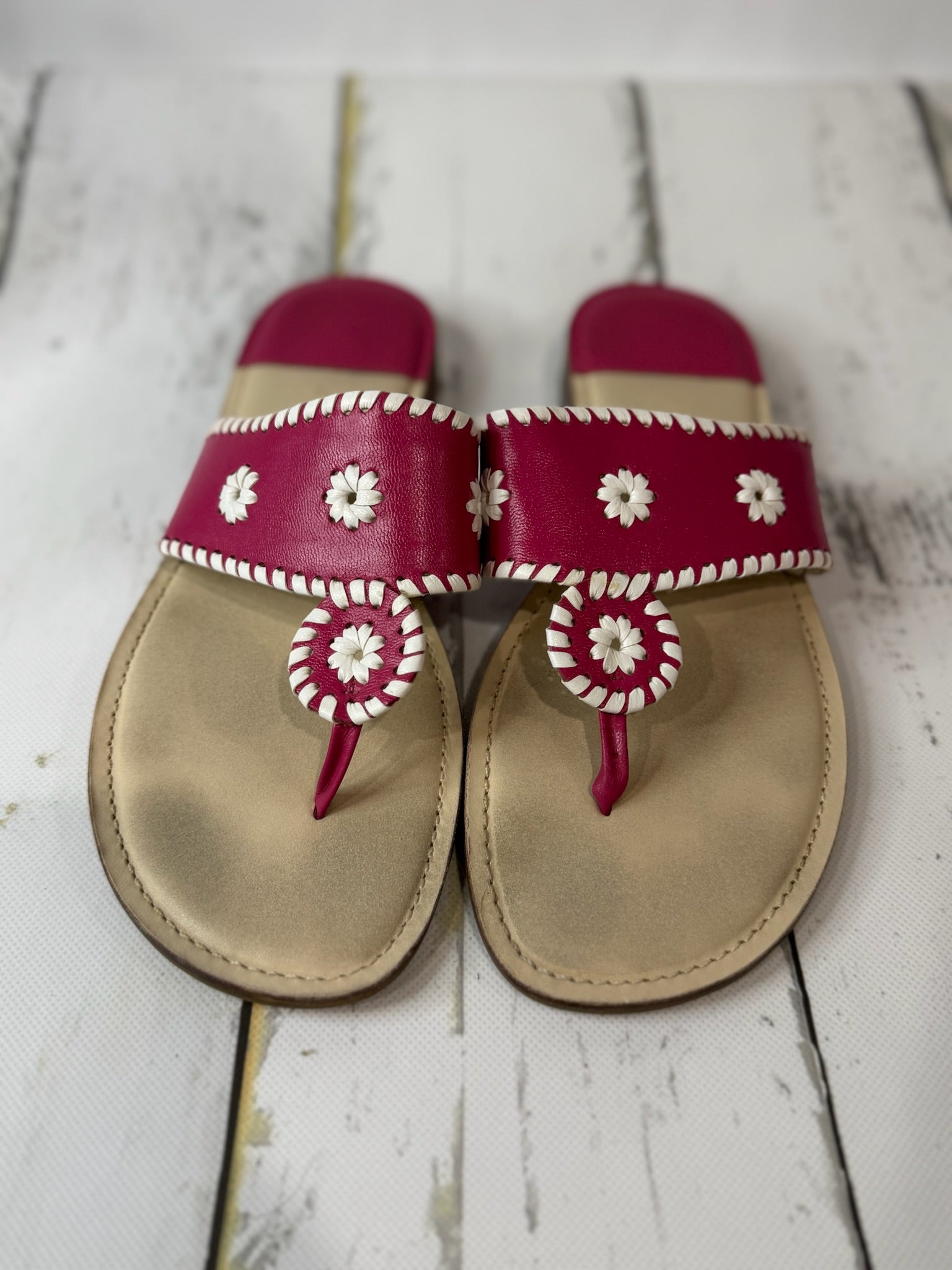 Apostrophe Leather Sandals Size 9